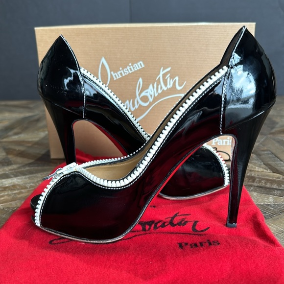 Christian Louboutin Caracolo/Plateau, black, US 7 - Picture 4 of 10